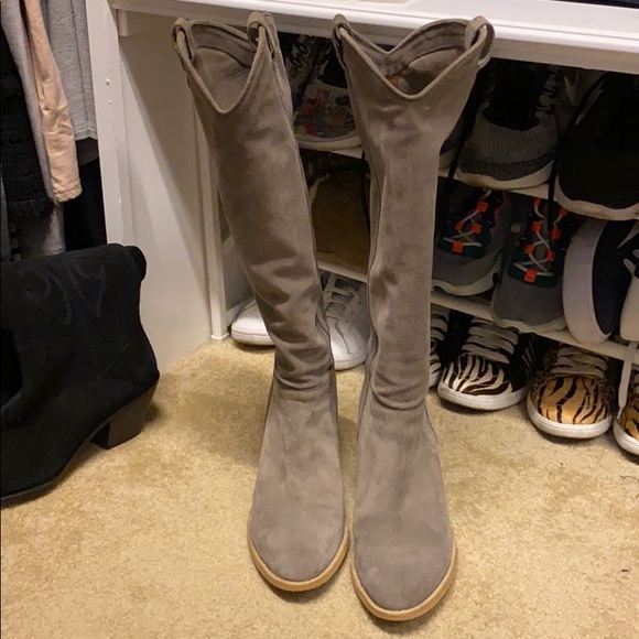Minelli taupe grey suede boots - Picture 2 of 6